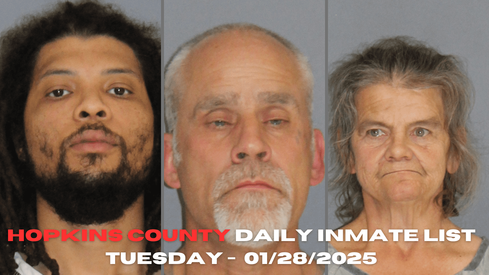 Hopkins County Daily inmate List 01282025