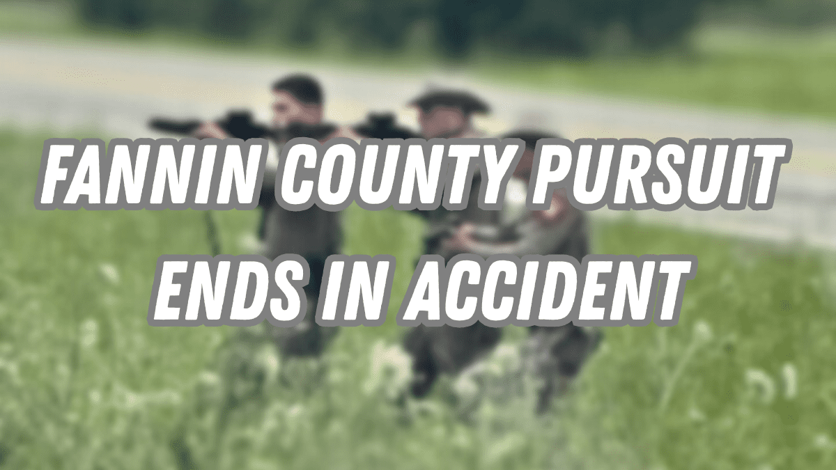 Fannin County Pursuit Ends On Highway 82