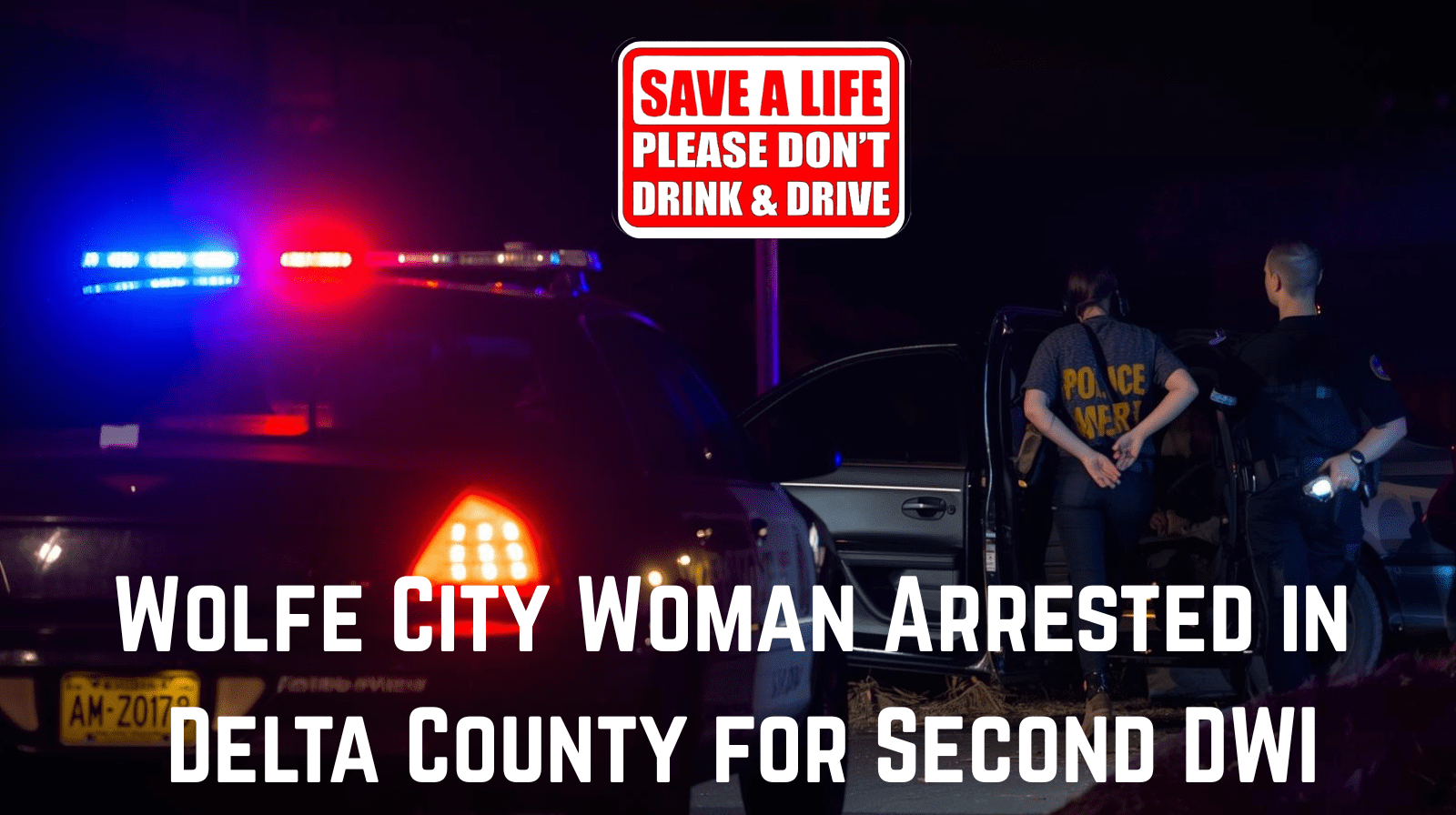 Wolfe City Woman Arrested in Delta County for Second DWI