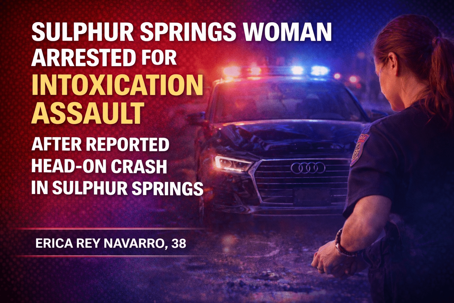 Winnsboro Woman Arrested for Intoxication Assault After Reported Head-On Crash in Sulphur Springs